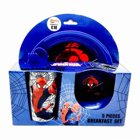 Ultimate Spiderman 5 Piece Breakfast Set £3.99